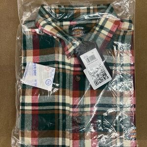 New with tags. Dickies x Jameson button down shirt size large.